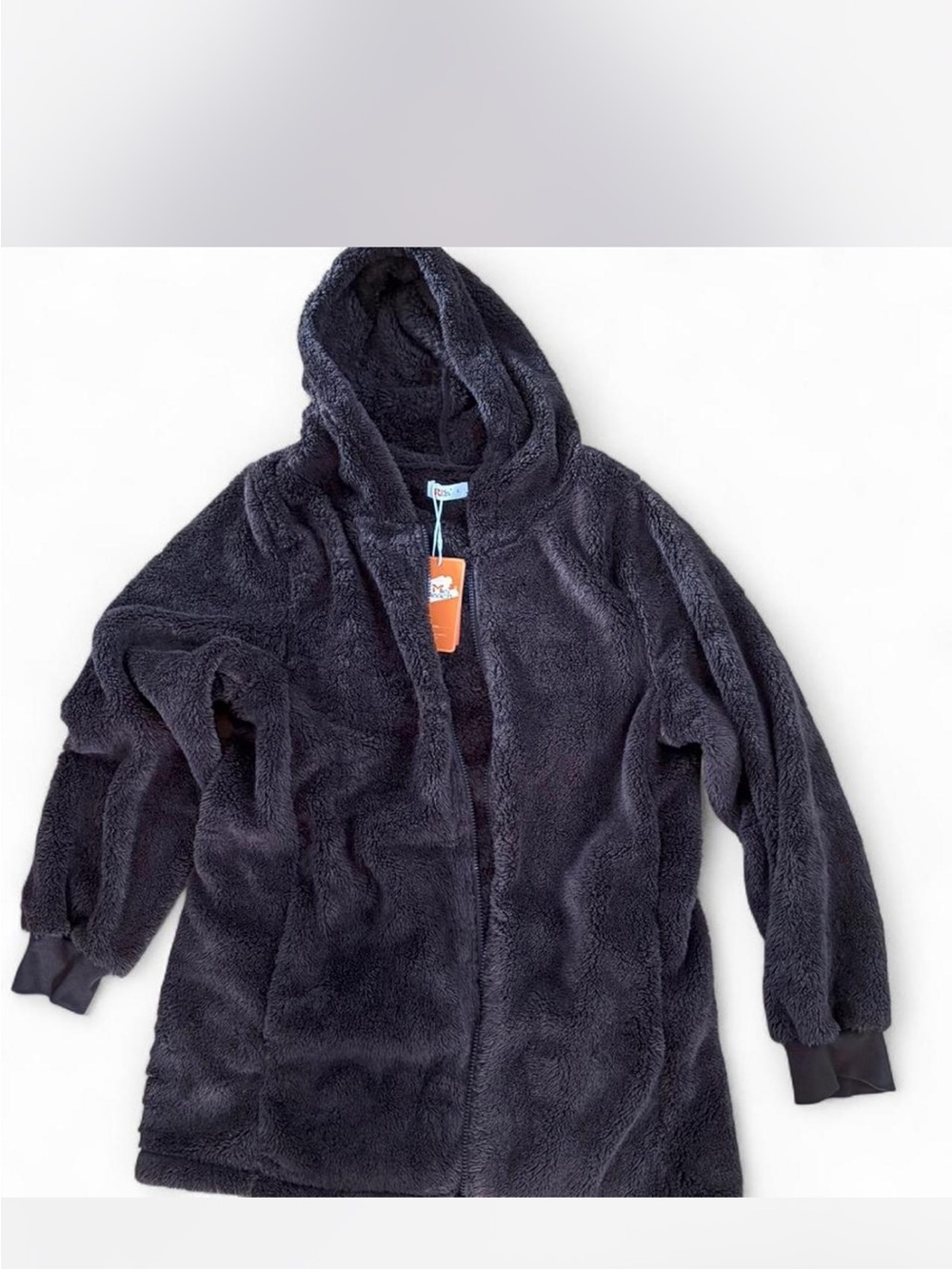 Brown Plush Hooded Fleece Jacket - Women’s
